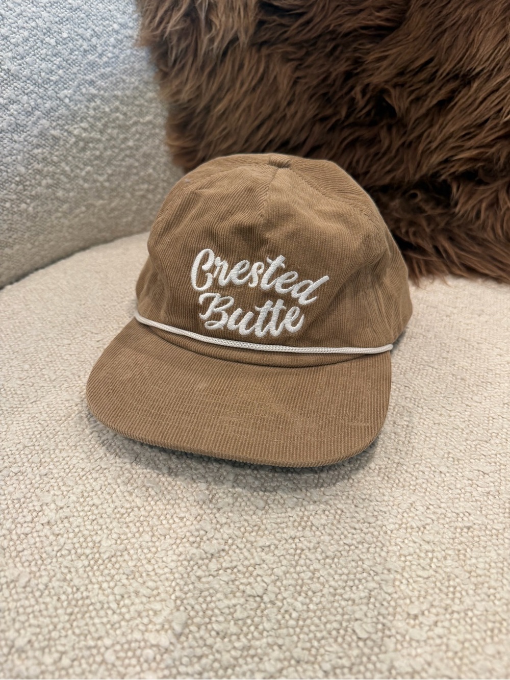 Crested Butte Brown Corduroy Cap